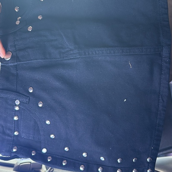 Ethikal brand black stud mini skirt. - Picture 3 of 3